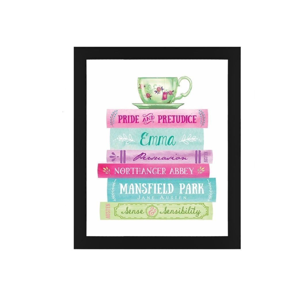Jane Austen Book Stack Print - Picture 2 of 3